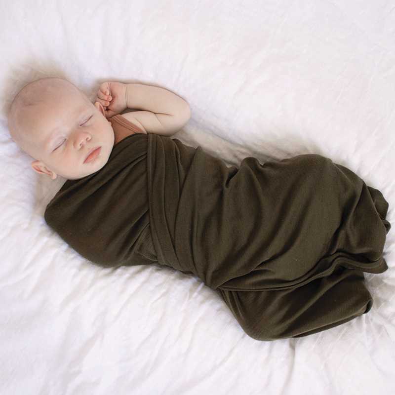 Basics Merino Wool Blanket Olive