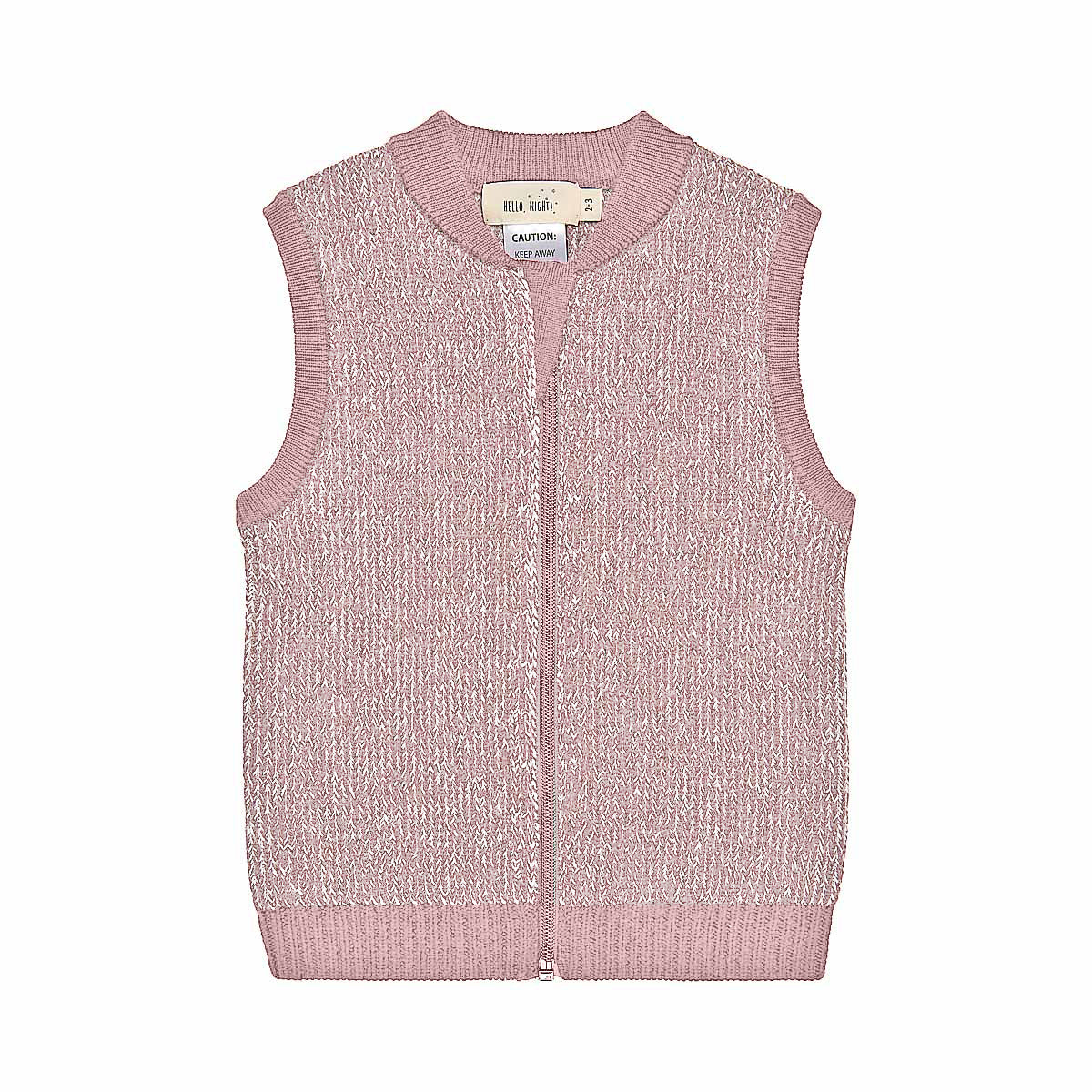 Merino Knitted Body Warming Vest Lilac