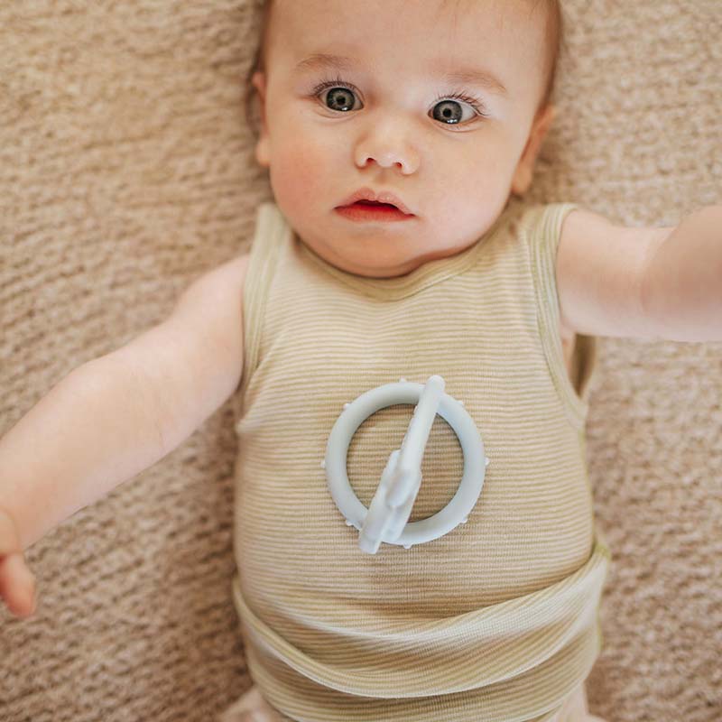 Basics Merino Wool Onesie and Singlet Pack Pistachio Stripe