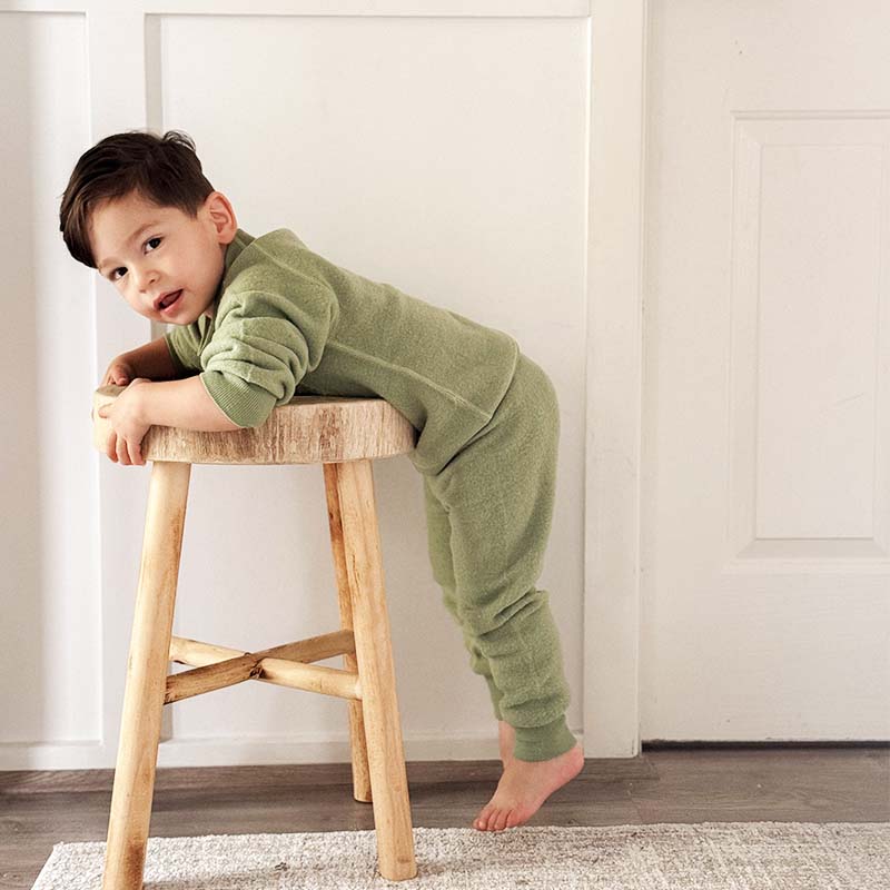 Merino Fleece 2-Piece Set Pistachio