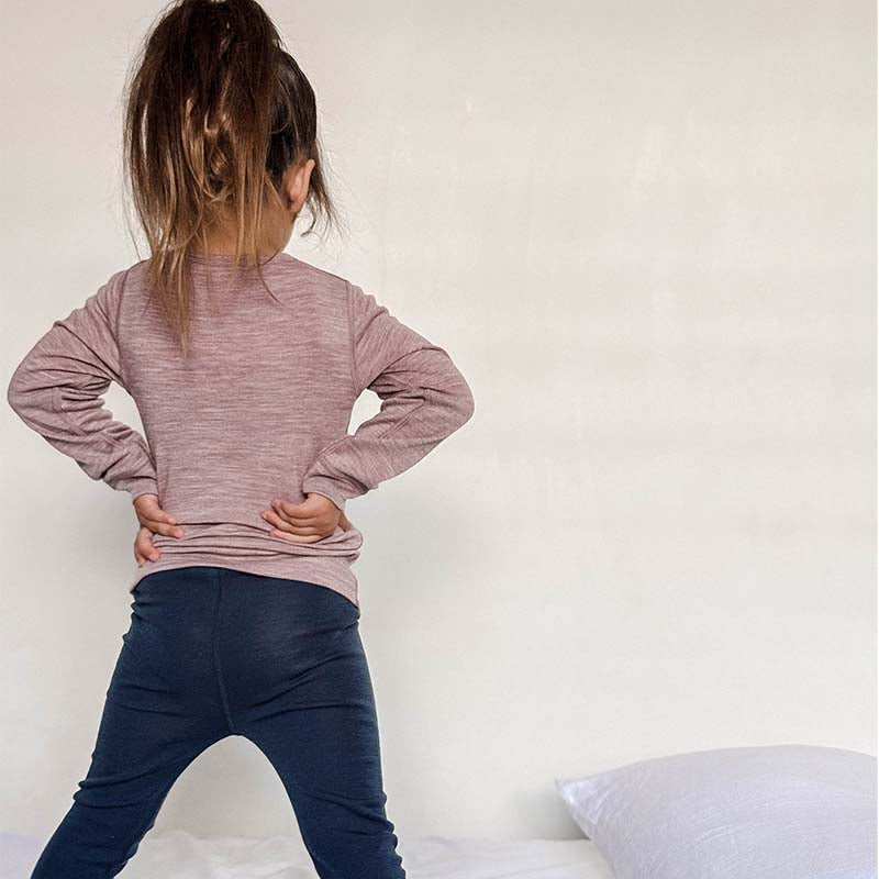 Merino Wool Thermal Top 2-Pack Mauve Marle