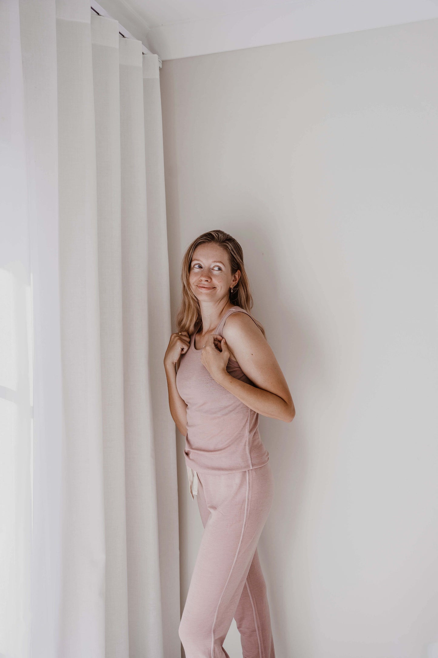 Women's Merino Everyday Singlet Mauve