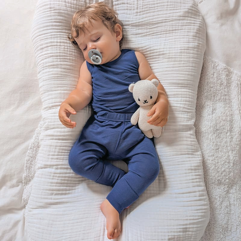 Basics Merino Wool Onesie and Singlet Pack Zimmer Blue