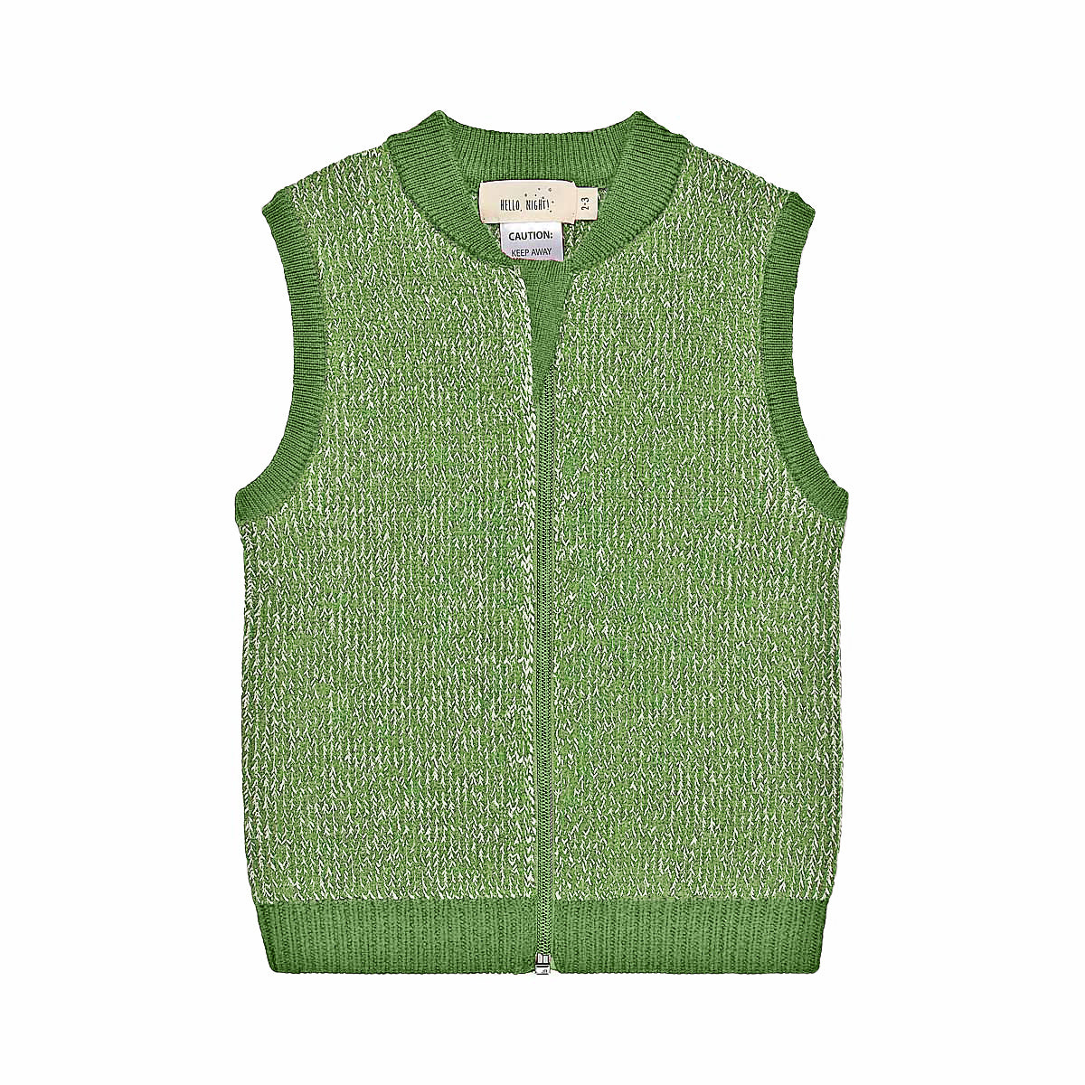 Merino Knitted Body Warming Vest Leaf
