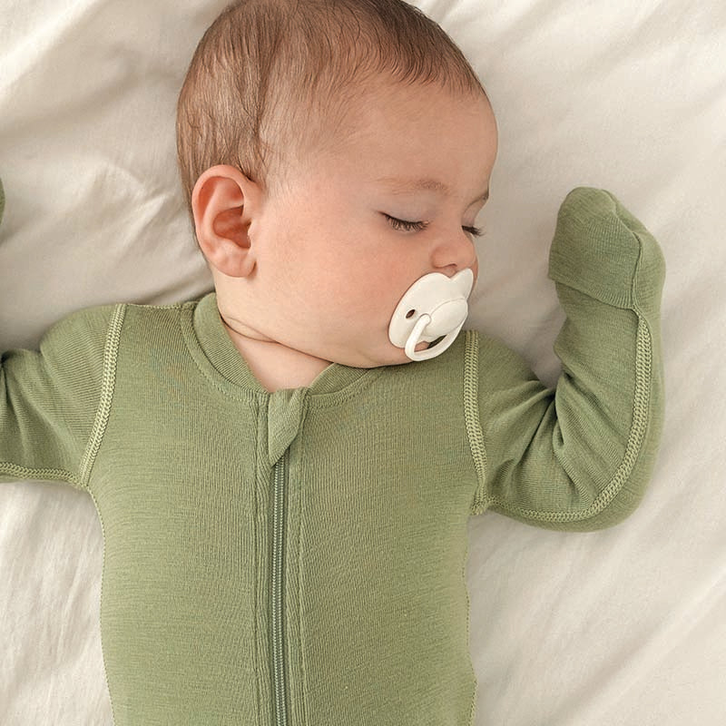 Basics Merino Wool Onesie Pistachio
