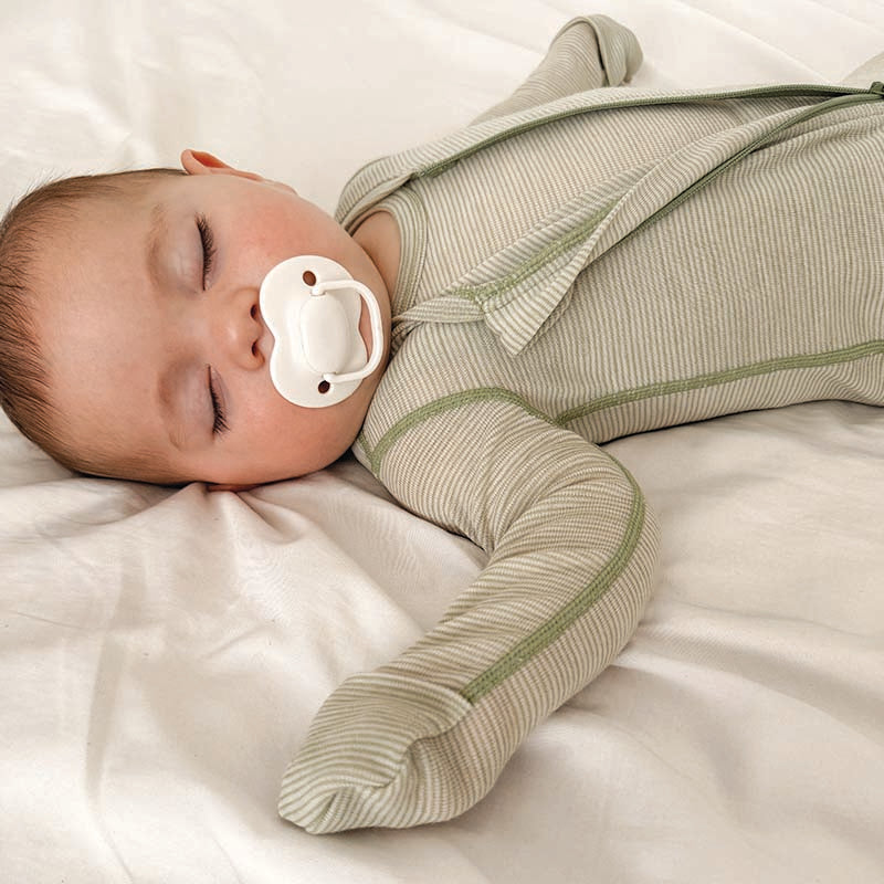 Basics Merino Wool Onesie and Singlet Pack Pistachio Stripe