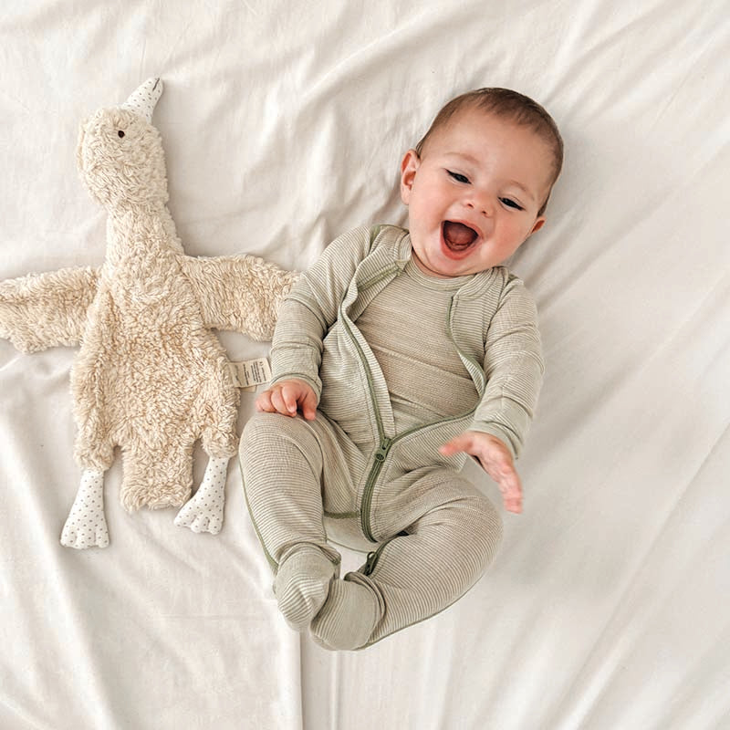 Basics Merino Wool Onesie and Singlet Pack Pistachio Stripe