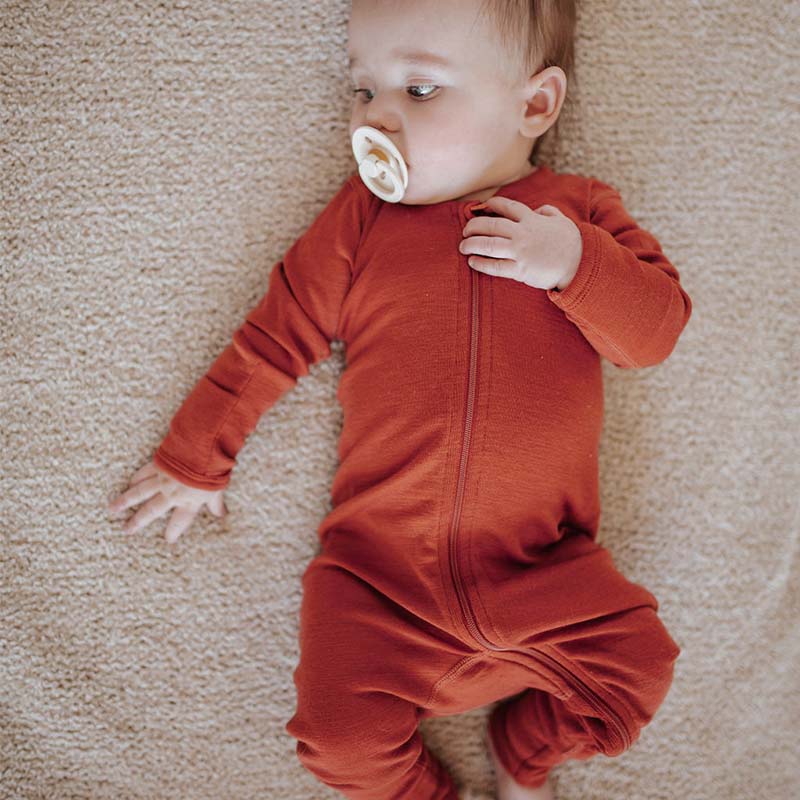 Basics Merino Wool Onesie and Singlet Pack Poppy Red