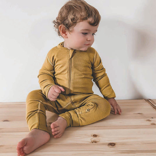 Basics Merino Wool Onesie and Singlet Pack Citron
