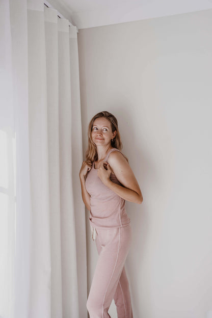 Women's Merino Everyday Singlet Mauve