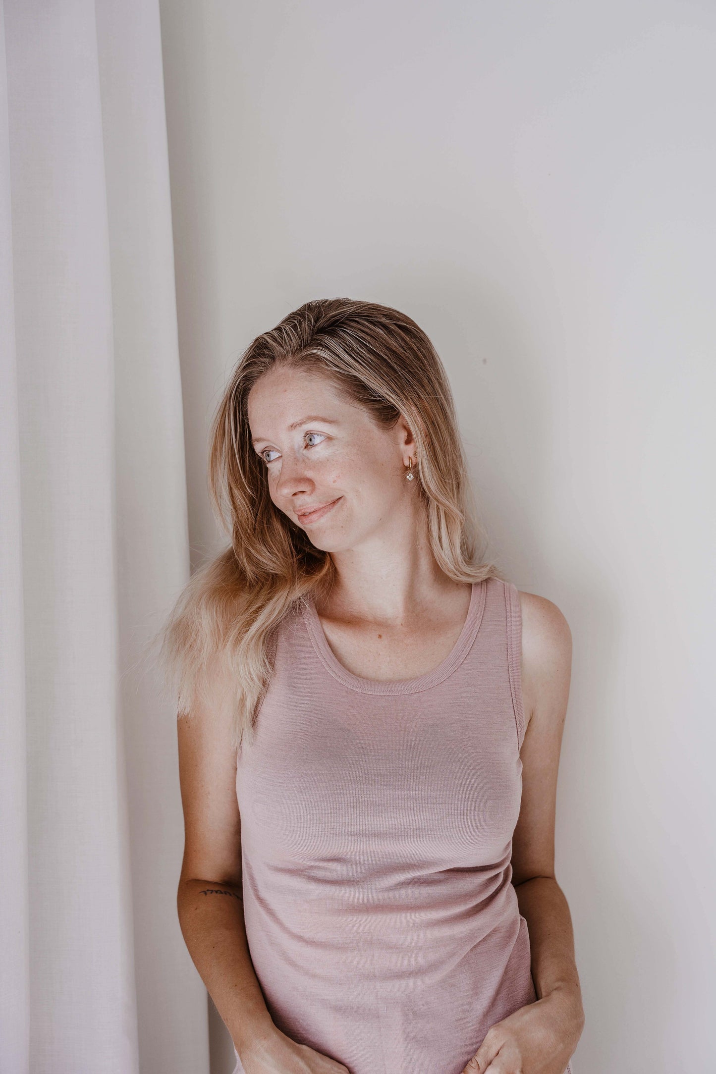 Women's Merino Everyday Singlet Mauve